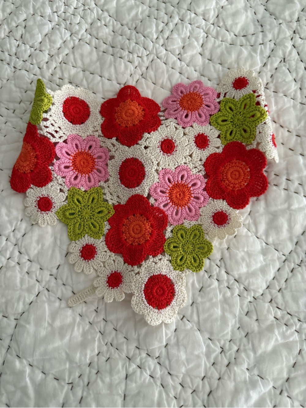 Floral women crochet headscarf boho retro